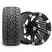 Empire Blade B12 12x7 Wheel with X Comp Golf X/T Tire golf cart wheel and tire