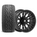 Empire Switch SWGB 14x7 Gloss Black with X Comp Golf A/T Tire golf cart wheel and tire