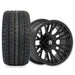 Empire Switch SWGB 14x7 Gloss Black with X Comp Golf H/T Tire golf cart wheel and tire