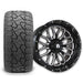 Empire Crown C2 15x7 Wheel with X Comp Golf X/T Tire golf cart wheel and tire