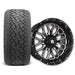 Empire Crown C2 15x7 Wheel with X Comp Golf A/T Tire golf cart wheel and tire