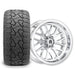 Empire Knight K4 15x7 Chrome Wheel with X Comp Golf X/T 23x10R15 Tire golf cart wheel and tire