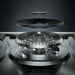 Exploded view of the Empava EMPV-30GC21-GX 20000 BTU middle burner with cap and rings