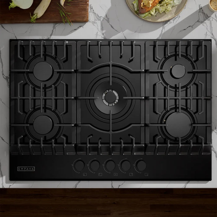 Empava EMPV-30GC26-GX gas cooktop in a kitchen setting, front view