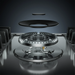 Exploded view of the Empava EMPV-30GC5B70C-GX gas cooktop showing its component parts