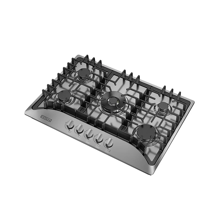 Empava 30 inch gas cooktop EMPV-30GC5B70C-GX, alternate side view