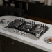 Empava EMPV-30GC5B70C-GX built-in gas cooktop in a kitchen setting, lifestyle view