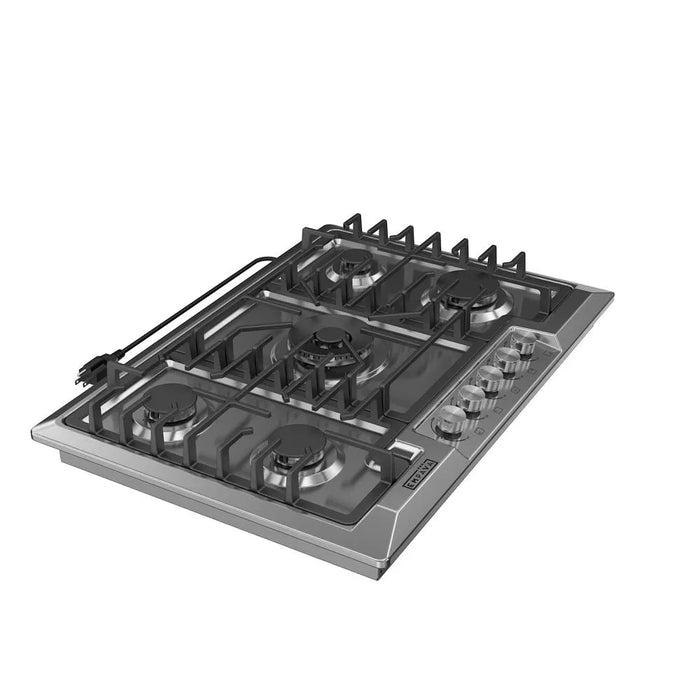 Empava EMPV-30GC63-GX built-in gas cooktop for a 28.58 x 19.61 inch countertop cut-out