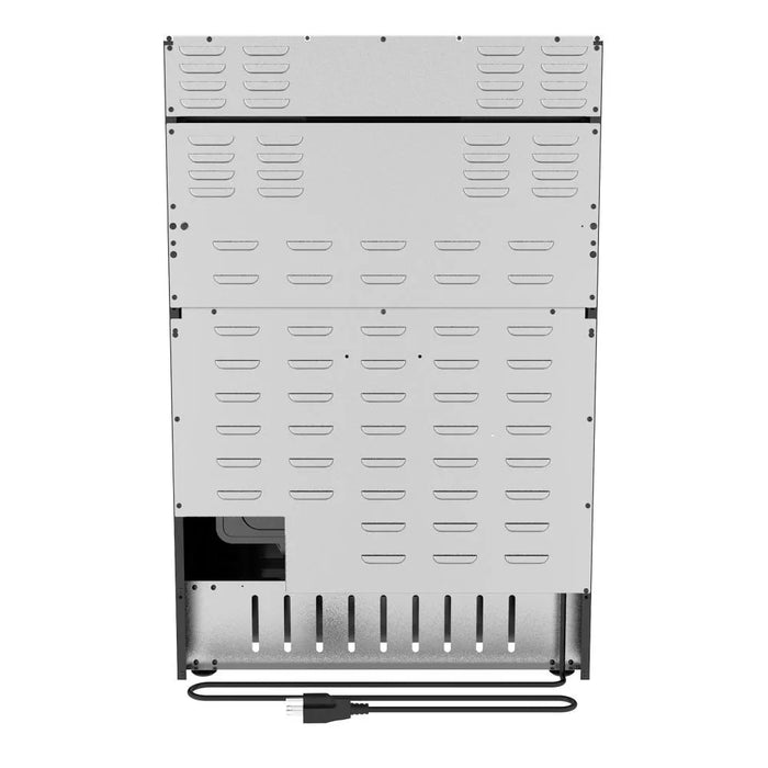 Rear view of the Empava EMPV-30GR14 gas range showing the back panel and cord