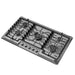 Empava 36 inch gas cooktop EMPV-36GC23-GX, 51000 BTU total, NG/LPG