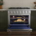 Empava 36 inch gas range EMPV-36GRX52, freestanding or slide-in installation, NG/LPG