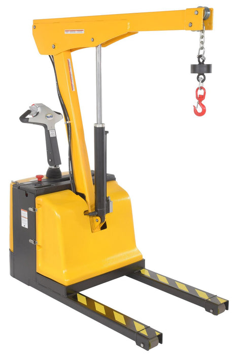 Vestil EPFC-16-LP Steel Electric Powered Low Profile Floor Crane 1,600 lb. Capacity Yellow