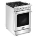 Cosmo 24-Inch Slide-In Freestanding Gas Range with 4 Sealed Burners in Stainless Steel (COS-EPGR244) Cosmo