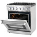 Cosmo 4-Piece Appliance Package - 30-Inch Gas Range, Under Cabinet Range Hood, Dishwasher and Refrigerator in Stainless Steel (COS-4PKG-232) Cosmo