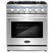 Cosmo 4-Piece Appliance Package - 30-Inch Gas Range, Under Cabinet Range Hood, Dishwasher and Refrigerator in Stainless Steel (COS-4PKG-234) Cosmo