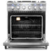 Cosmo 4-Piece Appliance Package - 30-Inch Gas Range, Island Mount Range Hood, Dishwasher and Refrigerator with Water Dispenser in Stainless Steel (COS-4PKG-693) Cosmo