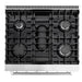 Cosmo 4-Piece Appliance Package - 30-Inch Gas Range, Wall Mount Range Hood, Dishwasher and Refrigerator with Water Dispenser in Stainless Steel (COS-4PKG-707) Cosmo