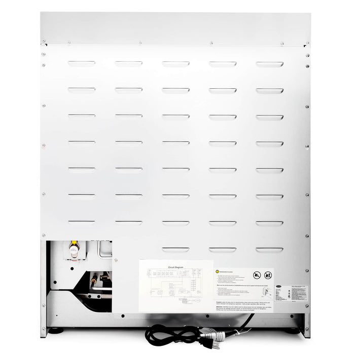 Cosmo 4-Piece Appliance Package - 30-Inch Gas Range, Wall Mount Range Hood, Dishwasher and Refrigerator with Water Dispenser in Stainless Steel (COS-4PKG-692) Cosmo