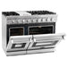 Cosmo 4-Piece Appliance Package - 48-Inch Gas Range, Under Cabinet Range Hood, Dishwasher and Refrigerator with Water Dispenser in Stainless Steel (COS-4PKG-713) Cosmo