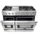 Cosmo 4-Piece Appliance Package - 48-Inch Gas Range, Under Cabinet Range Hood, Dishwasher and Refrigerator with Water Dispenser in Stainless Steel (COS-4PKG-713) Cosmo