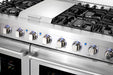 Cosmo 4-Piece Appliance Package - 48-Inch Gas Range, Under Cabinet Range Hood, Dishwasher and Refrigerator with Water Dispenser in Stainless Steel (COS-4PKG-713) Cosmo