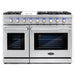 Cosmo 4-Piece Appliance Package - 48-Inch Gas Range, Under Cabinet Range Hood, Dishwasher and Refrigerator with Water Dispenser in Stainless Steel (COS-4PKG-713) Cosmo