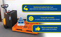 Vestil EPT-2048-45-RP-AGM steel electric pallet truck with rider platform feature overview 5