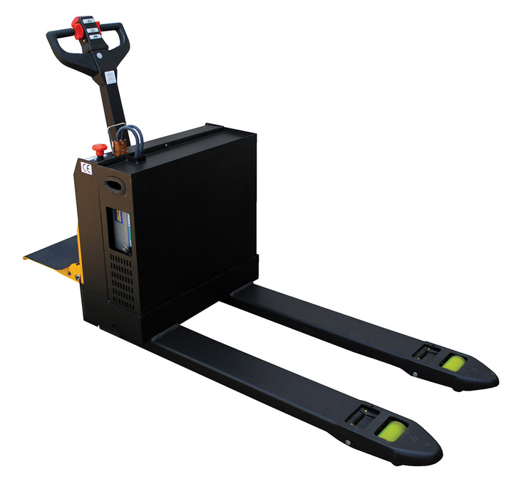 Vestil EPT-2748-45-RP-AGM Steel Electric Pallet Truck with AGM Batteries and Rider Platform 27 in. x 48 in. 4,500 lb. Capacit