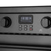 Cosmo 36 in. Haven Collection 6.0 cu. ft. Electric Ceramic Glass Range, 5 Burner Elements, Convection Oven, Matte Black digital display
