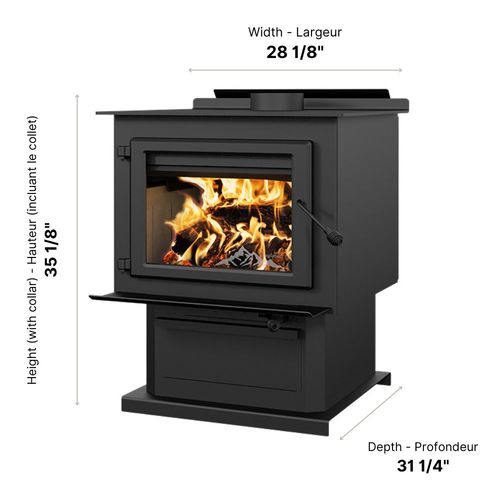 Englander Blue Ridge 500 wood stove - feature detail