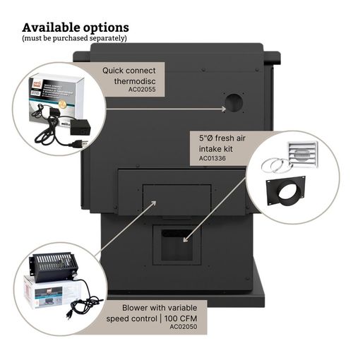 Englander Blue Ridge 500 wood stove - specifications