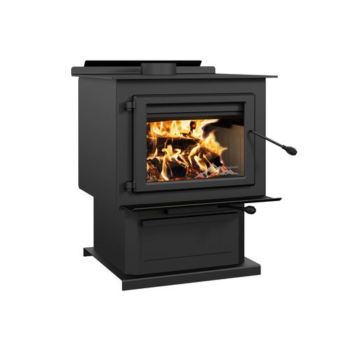 Englander Blue Ridge 500 wood stove - side angle