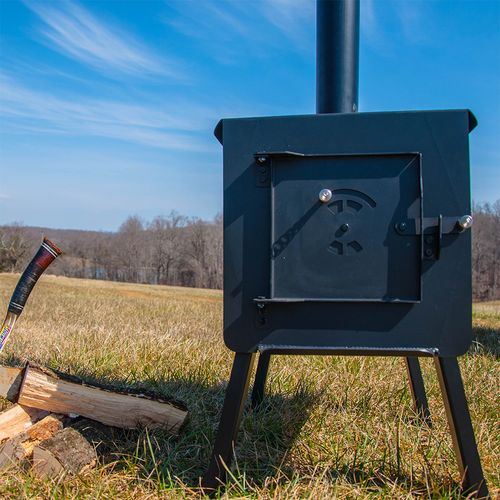 Englander Grizzly camp stove - installation example