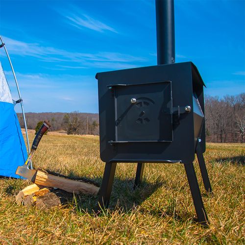 Englander Black Bear camp stove - installation example