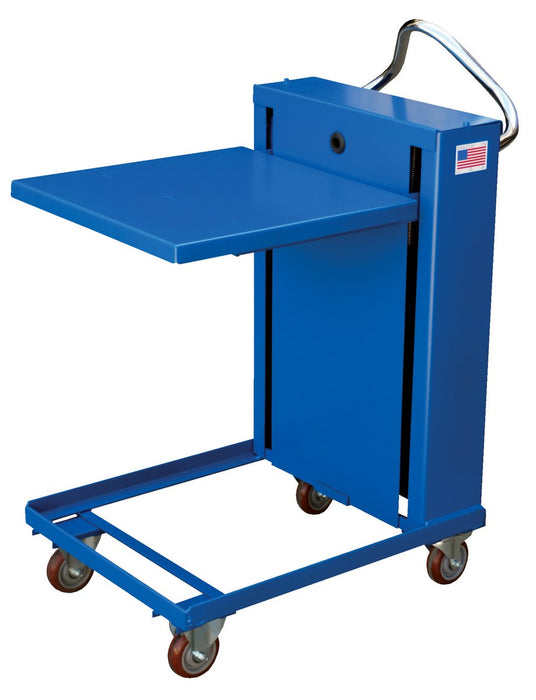 Vestil ETS-1120-24 Steel Self Elevating Spring Table 24 in. x 24 in. 1,120 lb. Capacity Blue