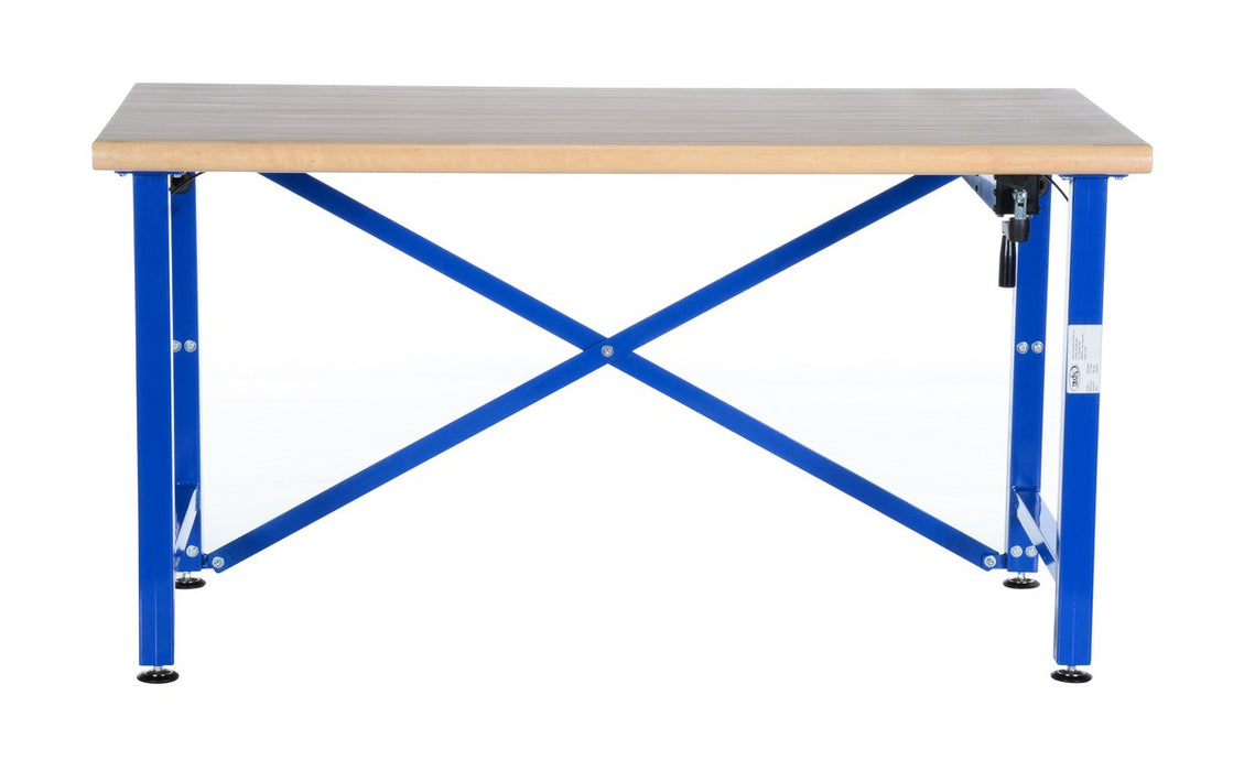 Vestil EWB-6030 steel/wood manual adjustable ergonomic work bench - view 3