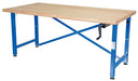 Vestil EWB-7236 steel/wood manual adjustable ergonomic work bench - view 2