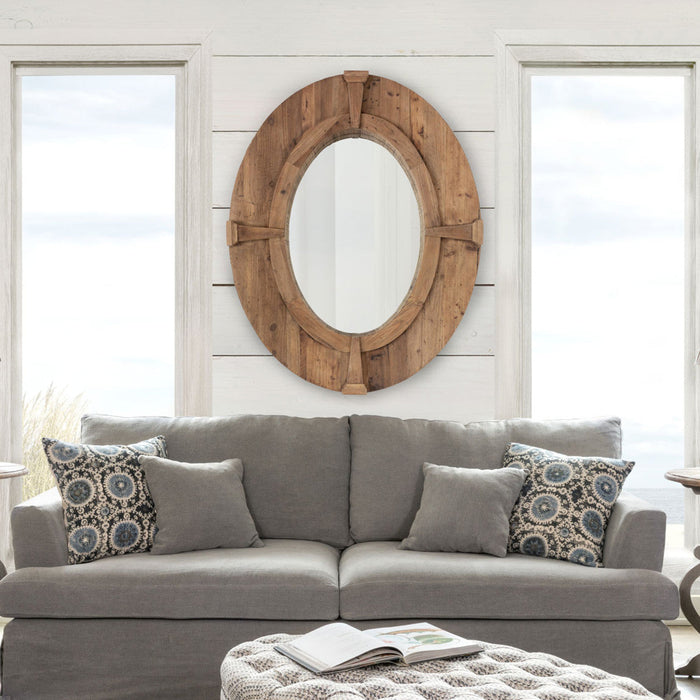 Park Hill Collection Coastal Cottage Oval Estate Window Frame Mirror EWM81974 Park Hill Collection