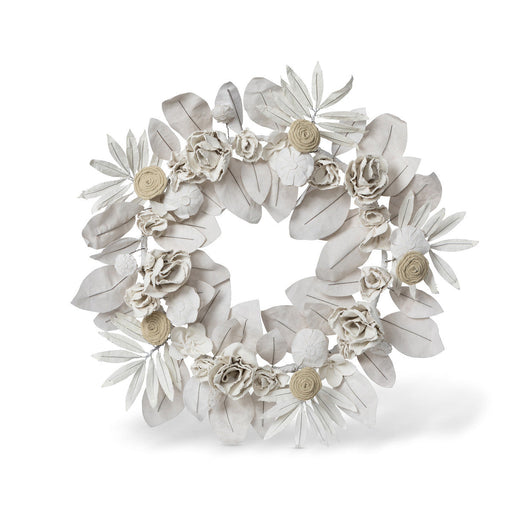 Park Hill Collection Country French Upcycled Tent Canvas Floral Wreath EWW20898 Park Hill Collection