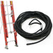 Vestil EXL-24 fiberglass extension ladders with aluminum rings - view 2