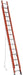 Vestil EXL-28 Fiberglass Extension Ladders with Aluminum Rings 28 Step 300 lb. Capacity Orange