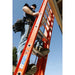 Vestil EXL-32 fiberglass extension ladders with aluminum rings - view 3