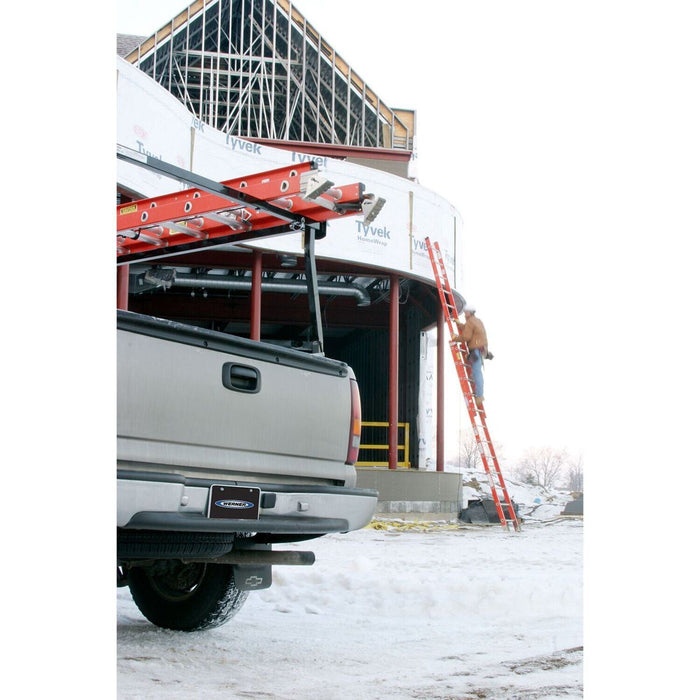 Vestil EXL-32 fiberglass extension ladders with aluminum rings - view 5