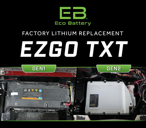 Eco Battery 51V 160Ah LiFePO4 golf cart battery bundle for EZGO TXT Samsung Gen1