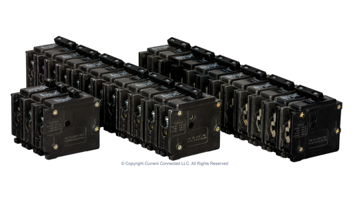 Eaton BR Circuit Breakers, Single and Double Pole Options, Amperage from 15A to 125A, Thermal-Magnetic Breakers, Plug On - Urban Supply Inc