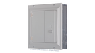 Eaton BR 125A 8-Space 16-Circuit Indoor Main Lug Loadcenter with Surface Door for Critical Loads or Small Main Panel - Urban Supply Inc