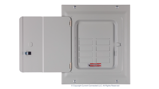 Eaton BR 125A 8-Space 16-Circuit Indoor Main Lug Loadcenter with Surface Door for Critical Loads or Small Main Panel - Urban Supply Inc