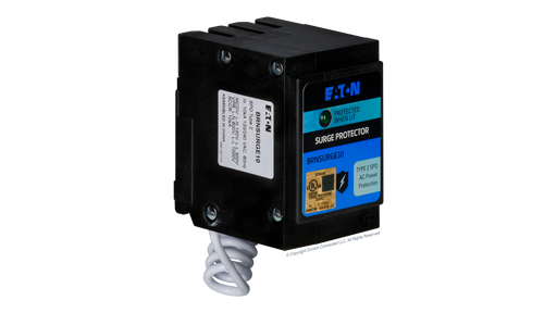 High quality photo of the Eaton - BRSSP - BR Plug-in Surge Protector Angled View. Photographed by Current Connected