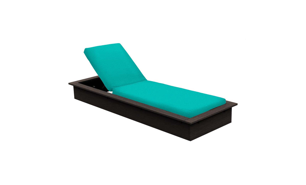 Ledge Lounger Echo Chaise — Flint Base-4612 Aruba Fabric