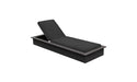 Ledge Lounger Echo Chaise — Fog Base-4608 Black Fabric
